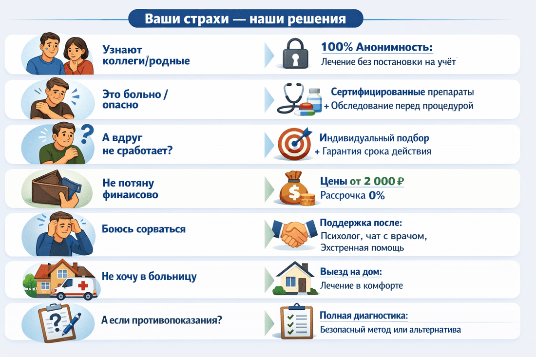 страхи кодирования от алкоголизма